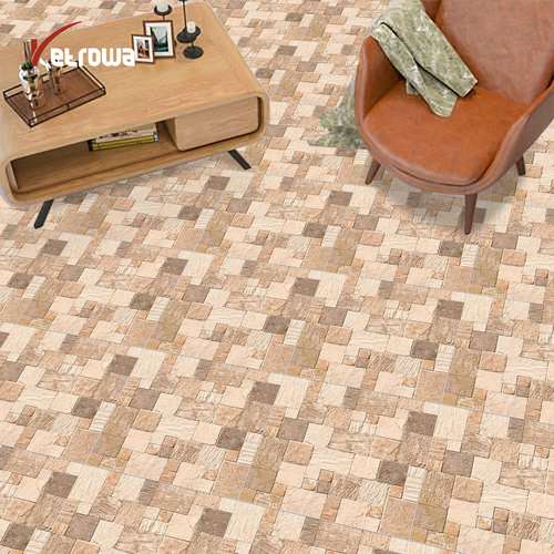 کاشی و سرامیک(6060)_ روبیک قهوه ای میکس (AR)