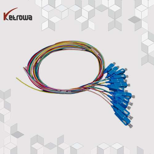 پیگتیل فیبر نوری ۱۲ رنگ سینگل مد SC/UPC/LSZH ۱.۵m _ تجهیزات شبکه فیبر نوری