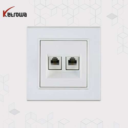 سوکت تلفن دوتایی - مدل ویترا