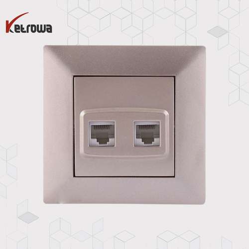 سوکت تلفن دوتایی - مدل کریستال