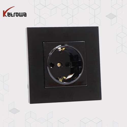 پریز ارت سرامیکی محافظ دار - مدل کریستال