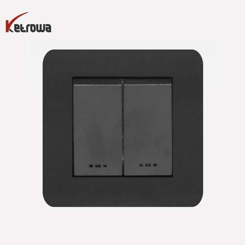 کلید مکانیکی 2 پل - فریم شیشه مدل KNO