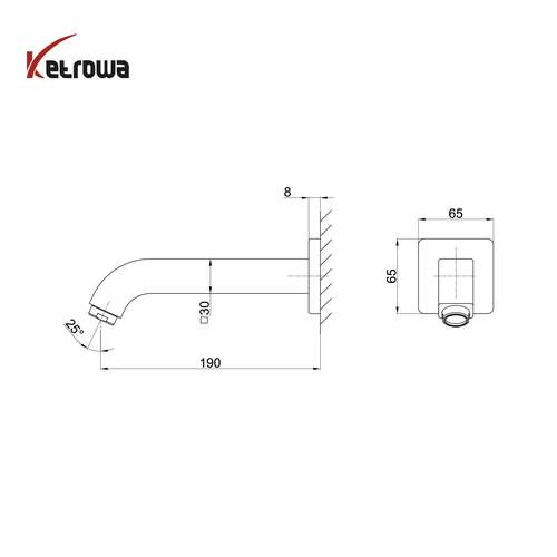 ملحقات شیرآلات توکار ونوس (فلت) - توکاسه