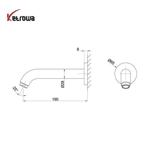 ملحقات شیرآلات توکار مارس(گرد) - توکاسه