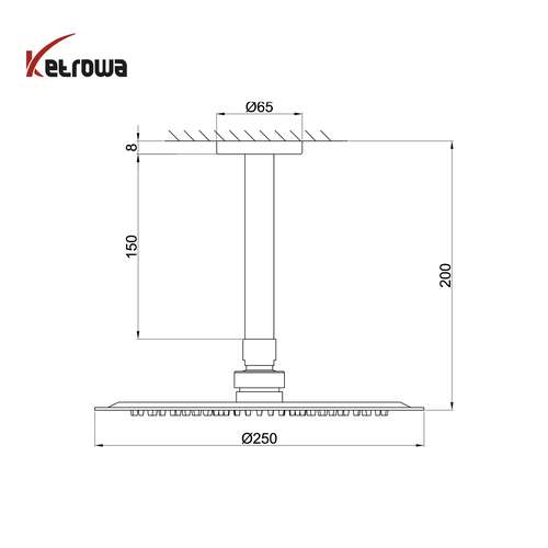 توکار- مارس (گرد) - حمام تیپ 2 (ملحقات شیرآلات)