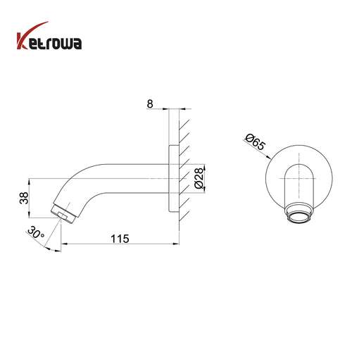 توکار - مارس( گرد) - حمام تیپ 4 (ملحقات شیرآلات)