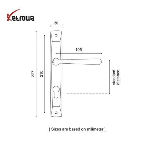 دستگیره پلاک کد K3300