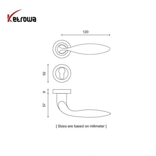 دستگیره رزت کد K1000R