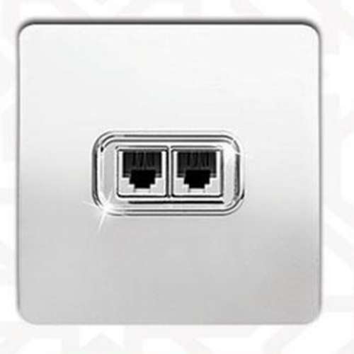 سوکت تلفن دوتایی کریستال - مدل KAE