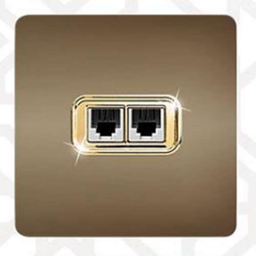 سوکت تلفن دوتایی کریستال - مدل KAE