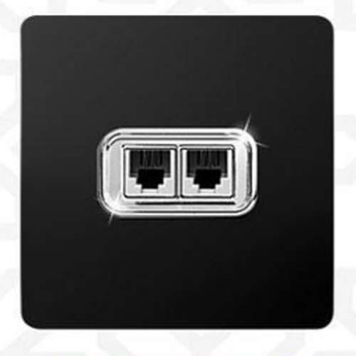 سوکت تلفن دوتایی کریستال - مدل KAE