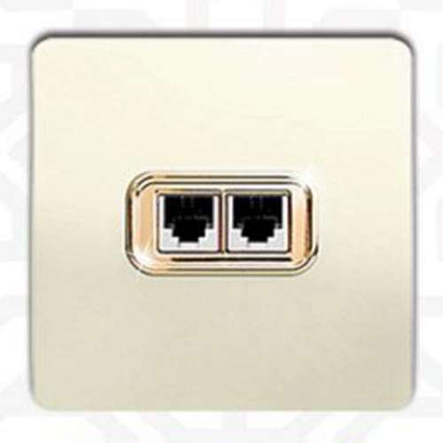 سوکت تلفن دوتایی کریستال - مدل KAE