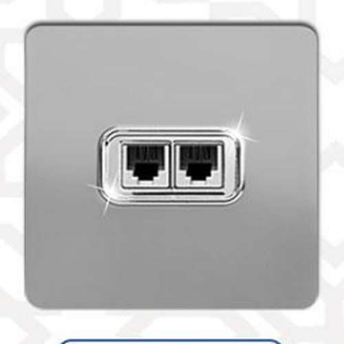 سوکت تلفن دوتایی کریستال - مدل KAE