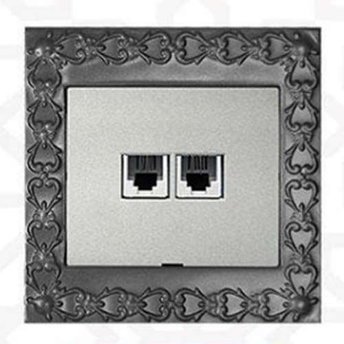 سوکت تلفن دوتایی الماس - مدل KAE