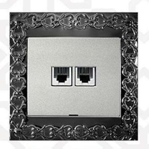 سوکت تلفن دوتایی الماس - مدل KAE