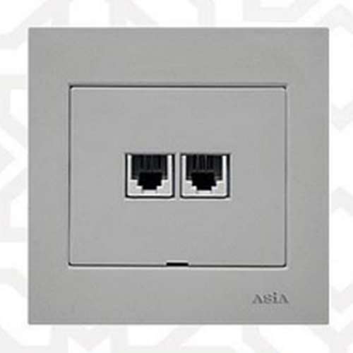 سوکت تلفن دوتایی الماس - مدل KAE