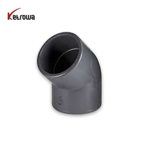 زانو طوسی 45 درجه UPVC - اتصالات(درین)