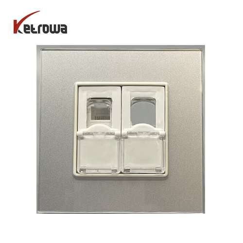 پریز تلفن - فریم شیشه مدل KNO