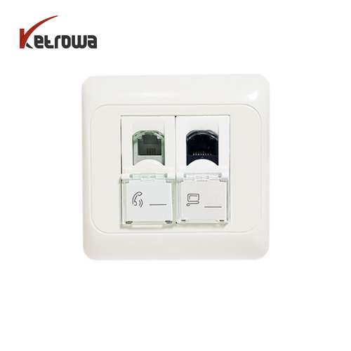 پریز شبکه cat5 - فریم شیشه مدل KNO