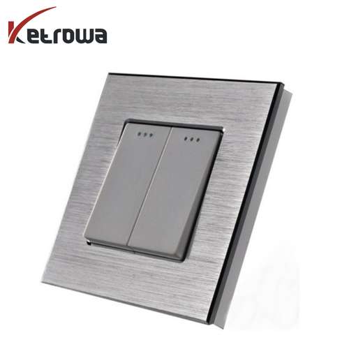 کلید مکانیکی 2 پل - فریم آلومینیوم مدل KNO