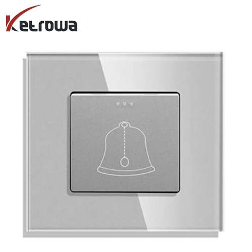 کلید زنگ مکانیکی - فریم شیشه مدل KNO