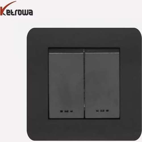 کلید مکانیکی 2 پل - فریم PVC مدل KNO